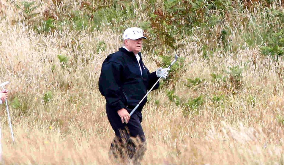 Donald Trump on golf course